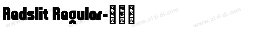 Redslit Regular字体转换